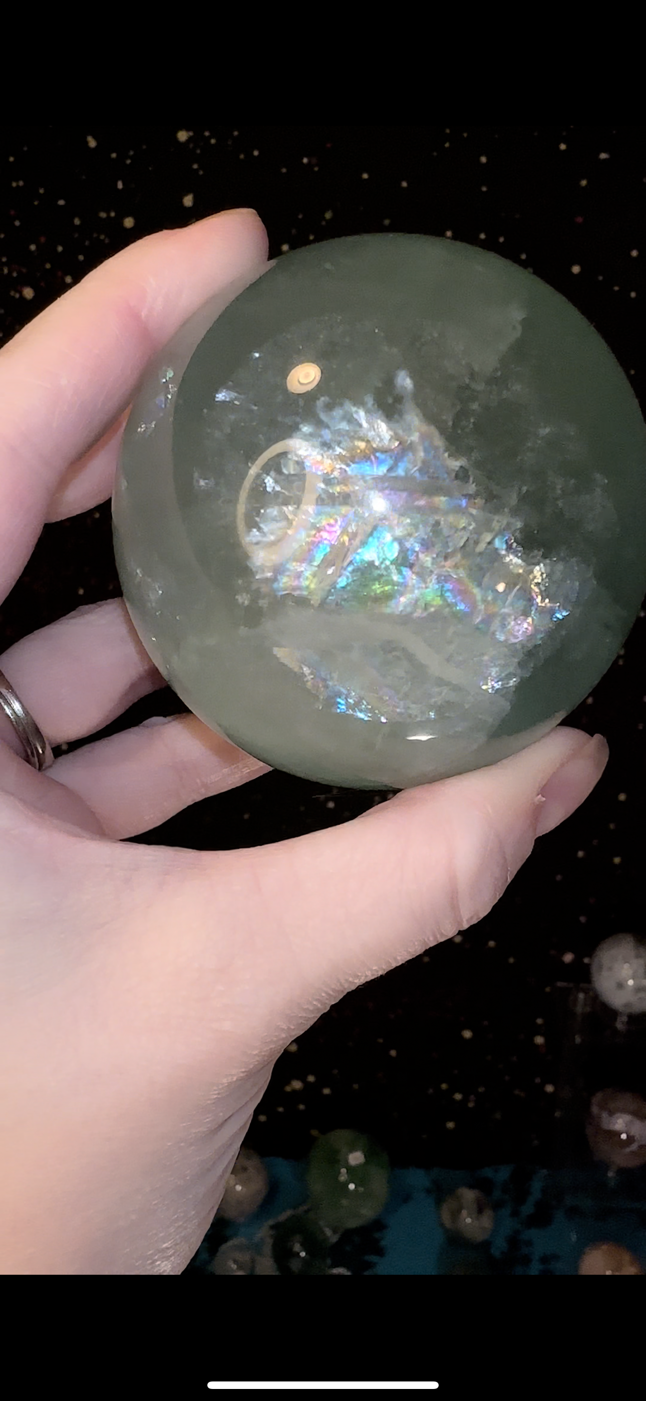 Baja Blast Green Fluorite Sphere