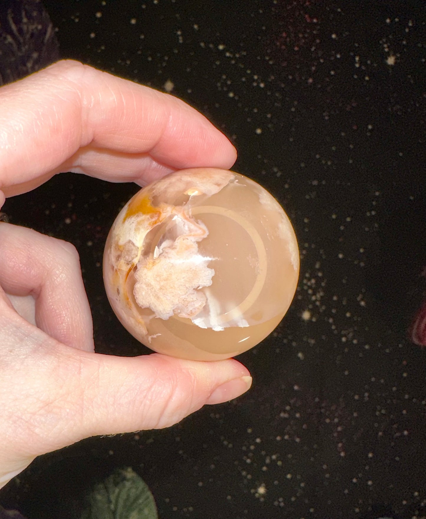 Flower Agate Sphere