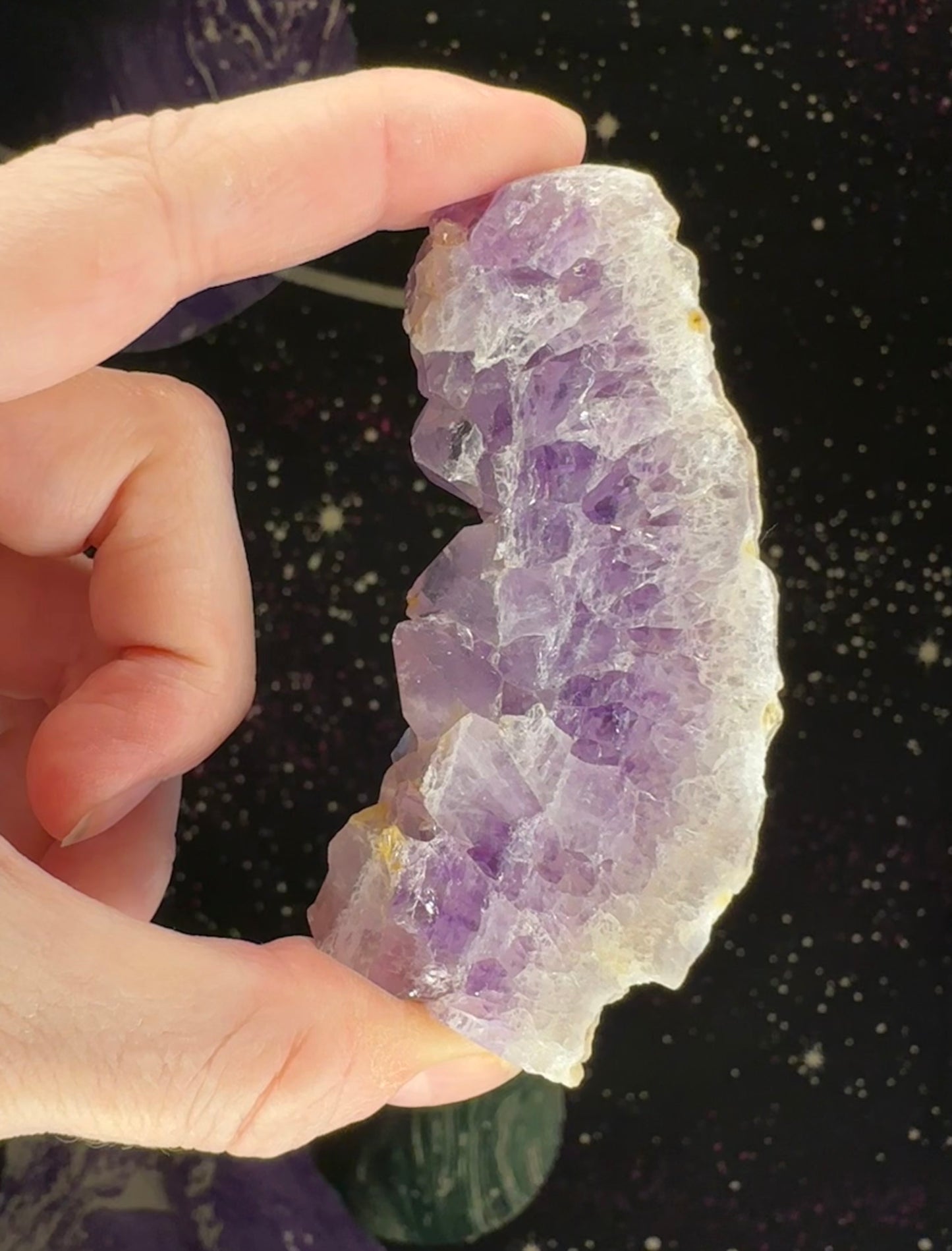 Amethyst Cluster Slice