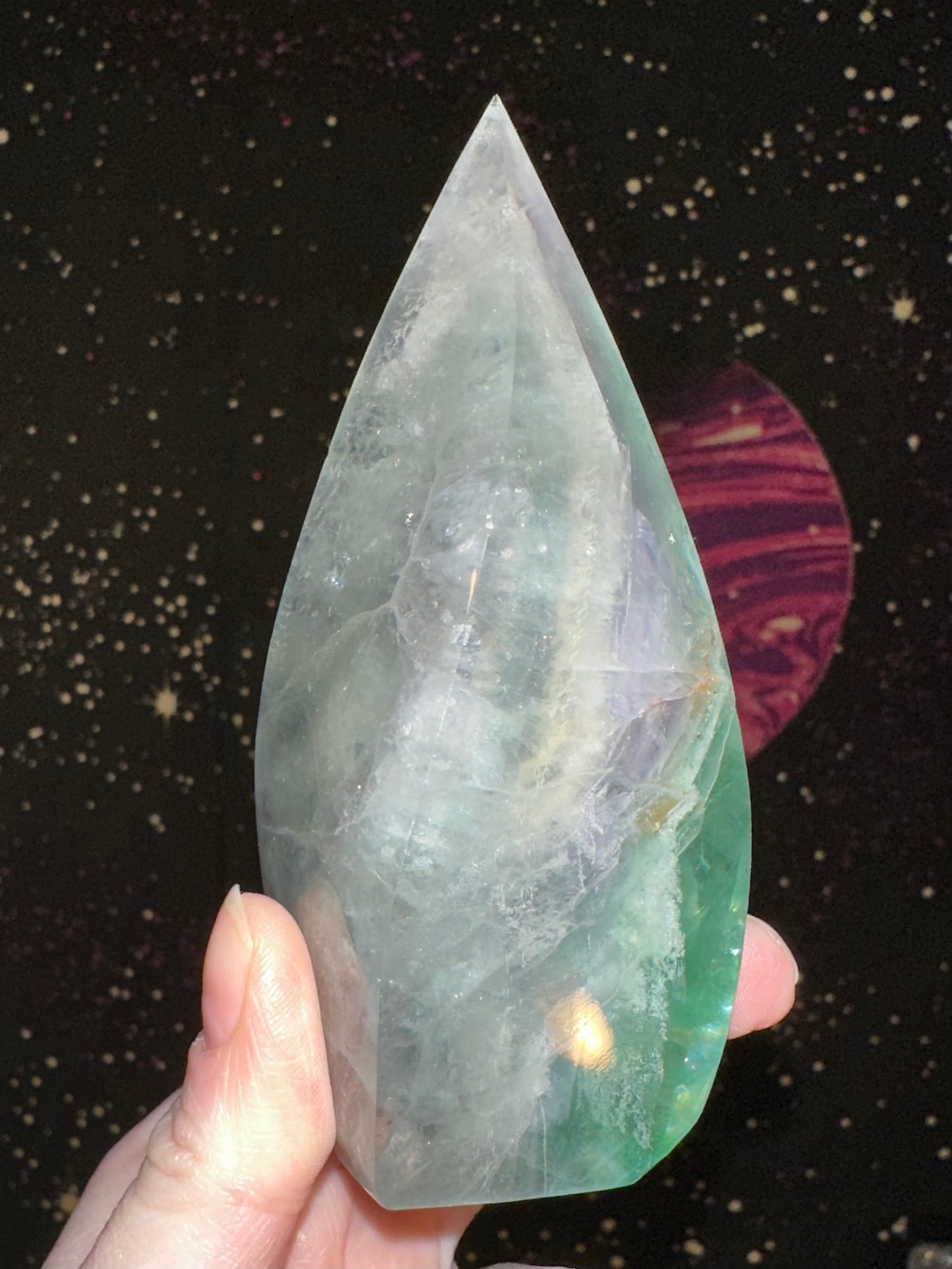 Rainbow Fluorite Flame