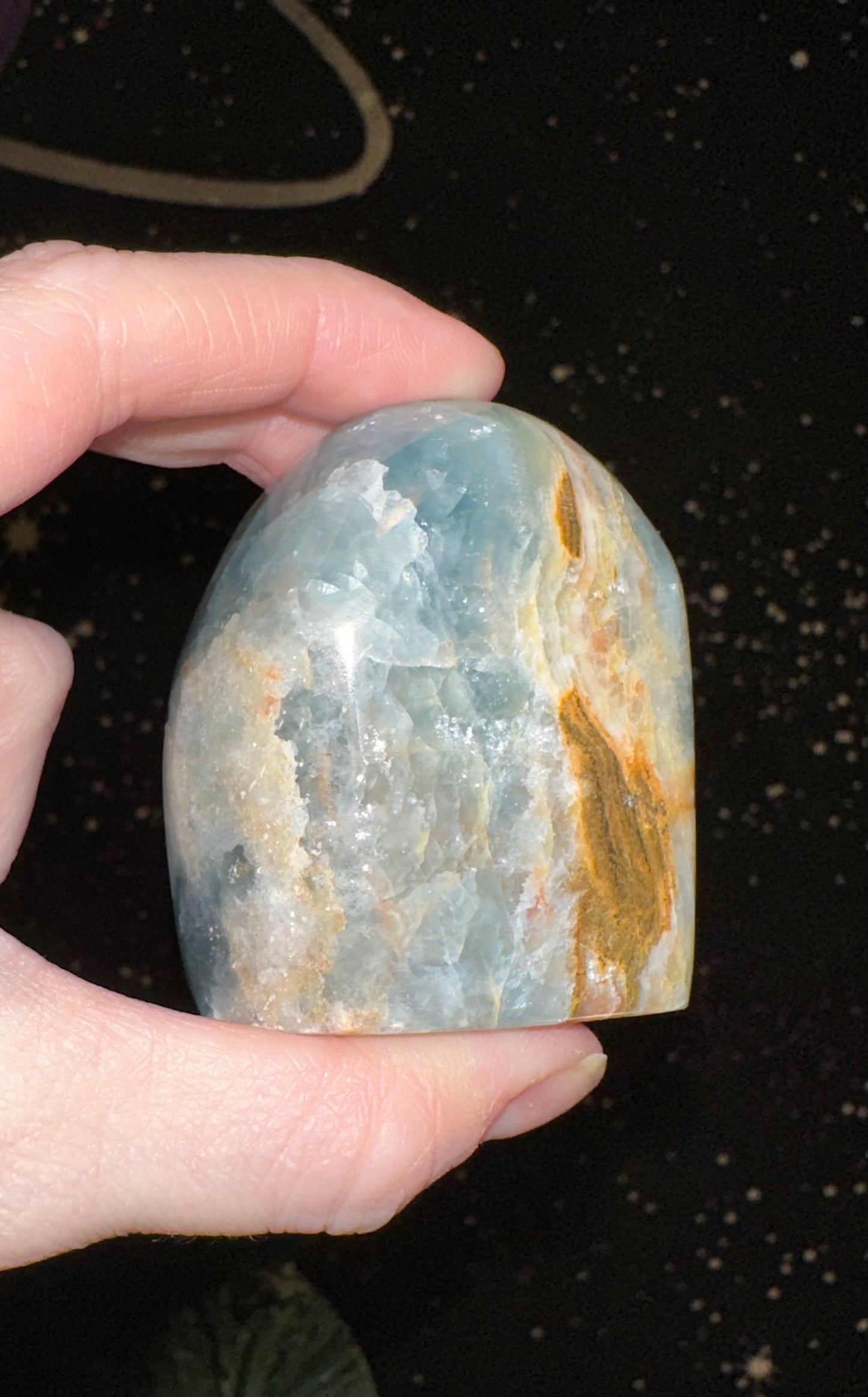 Blue Onyx (Aquatine Lemurian) Freeform