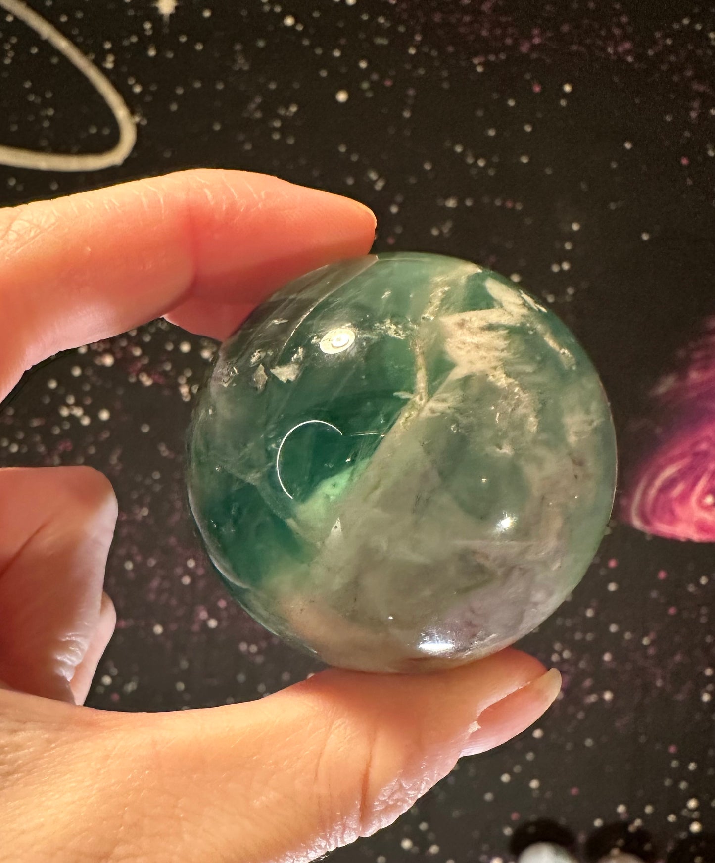 Rainbow Fluorite Sphere