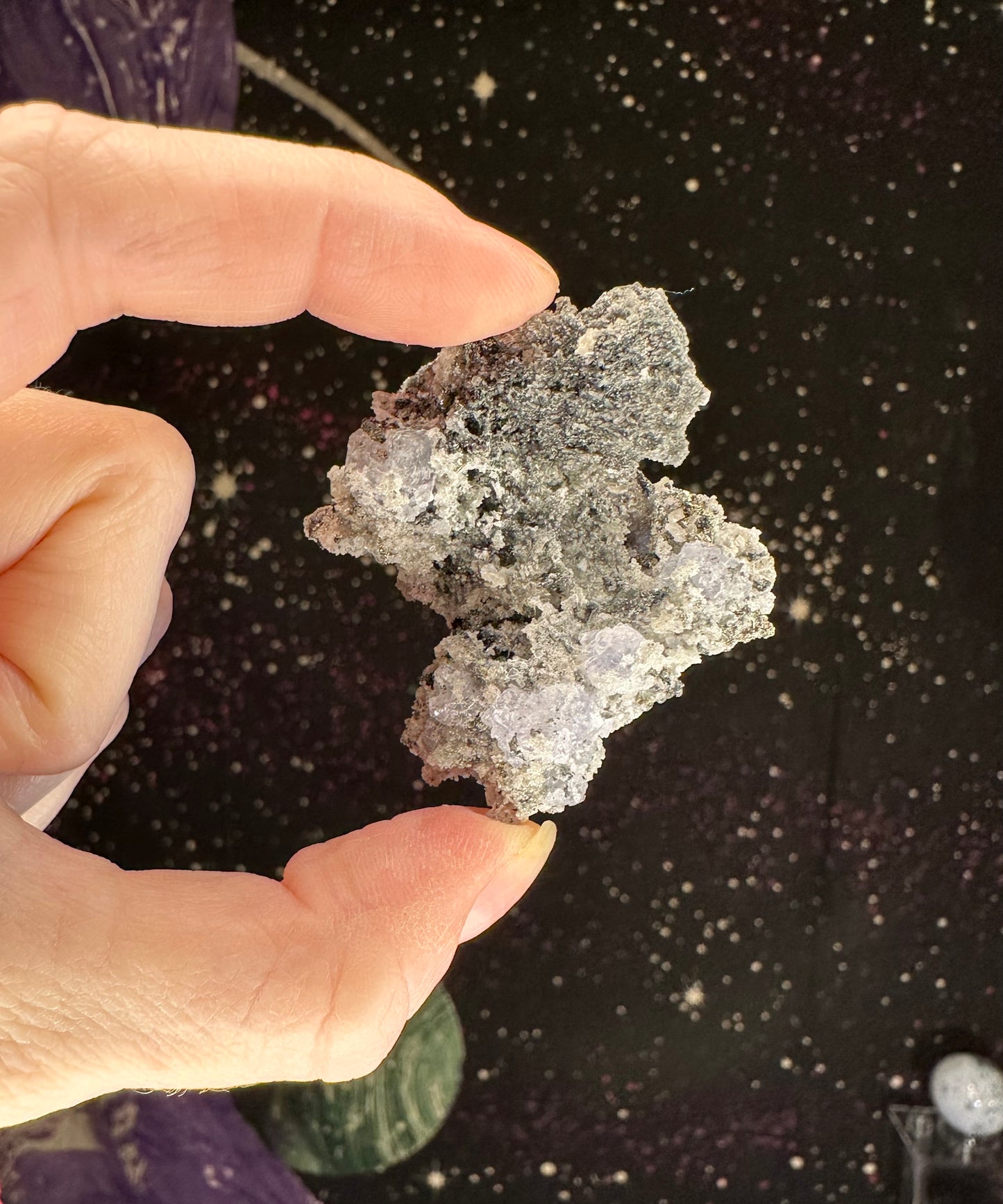 Pyrite on Fluorite Specimen