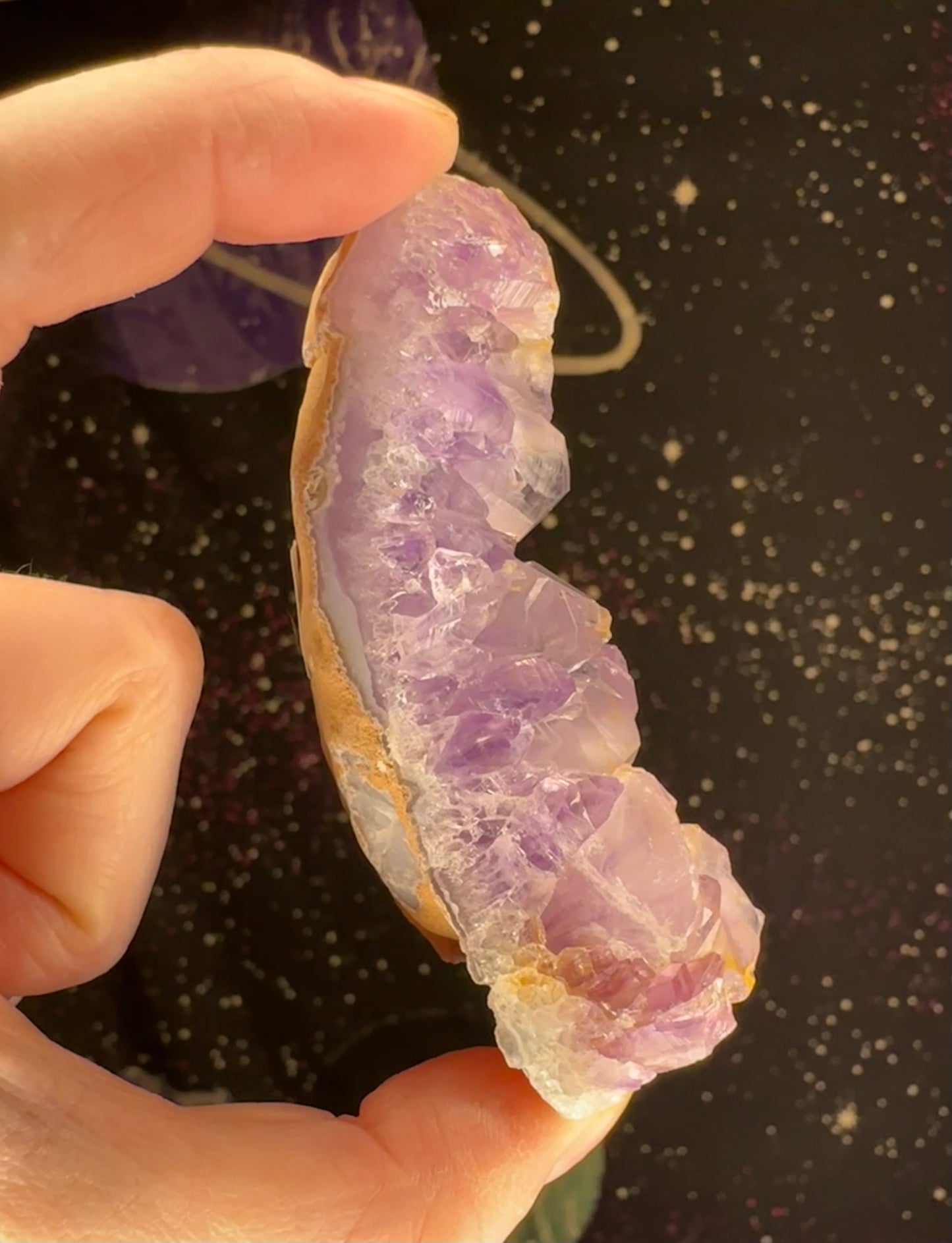 Amethyst Cluster Slice