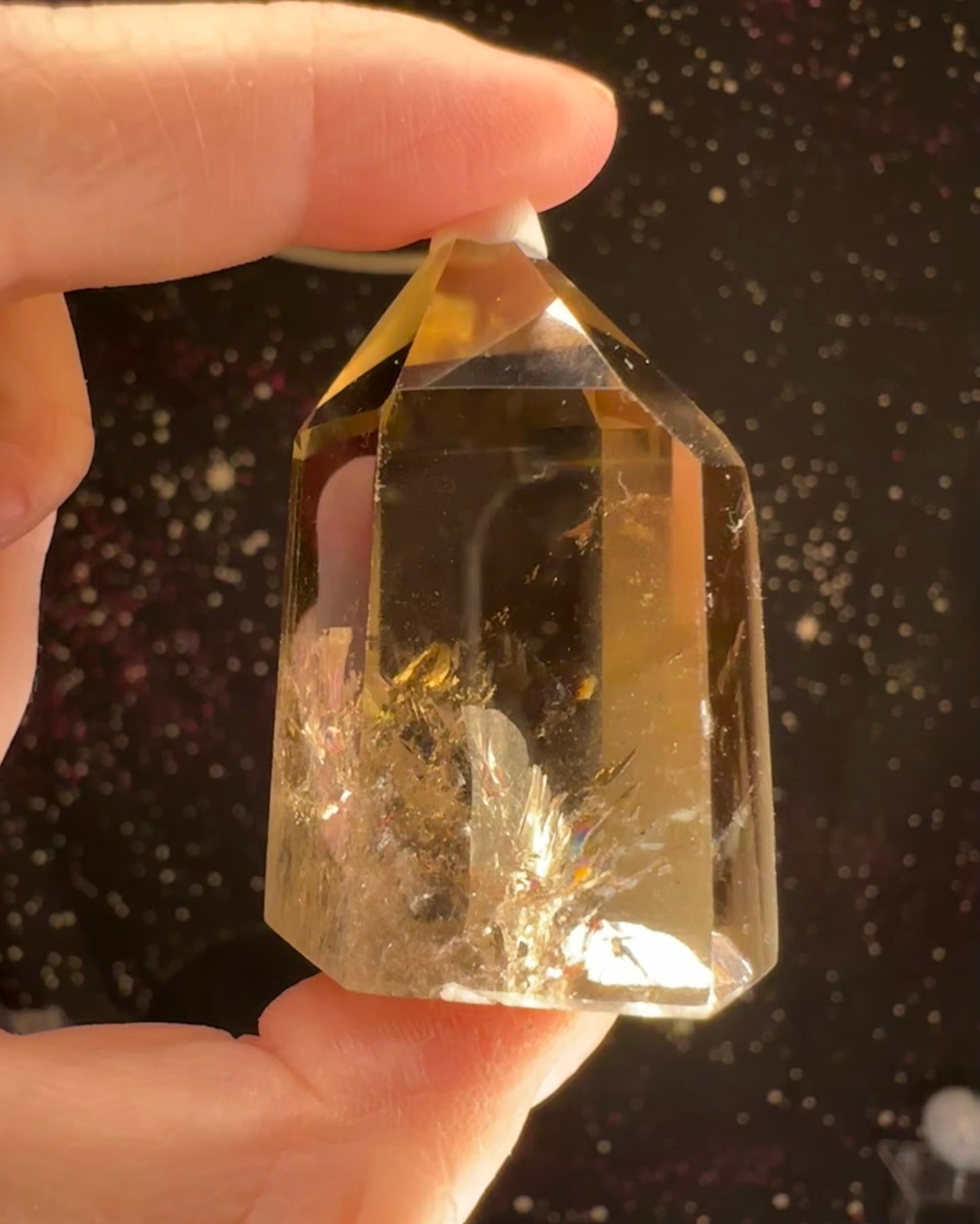 Natural Citrine tower (Madagascar)