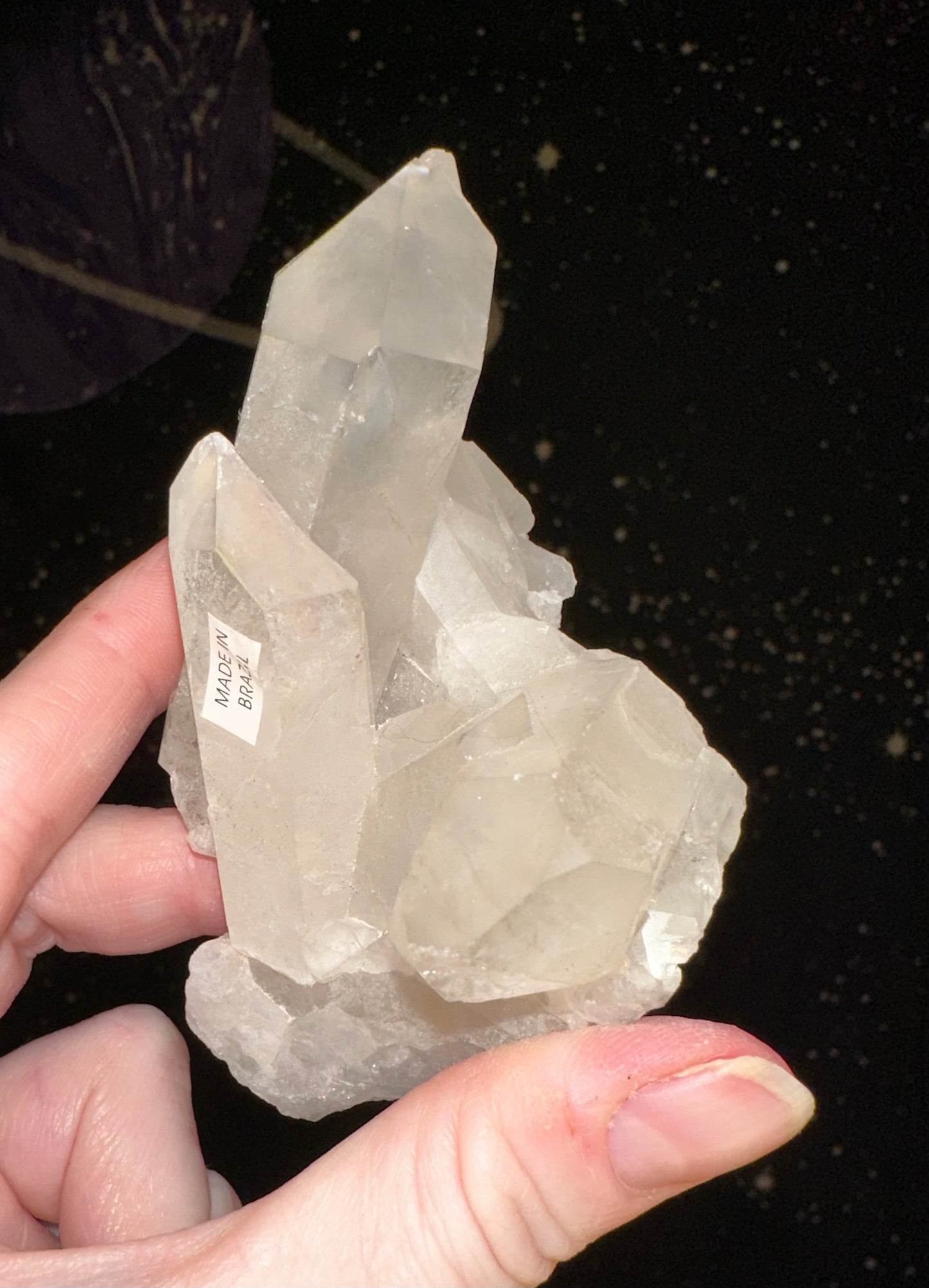 Clear Quartz Point Cluster