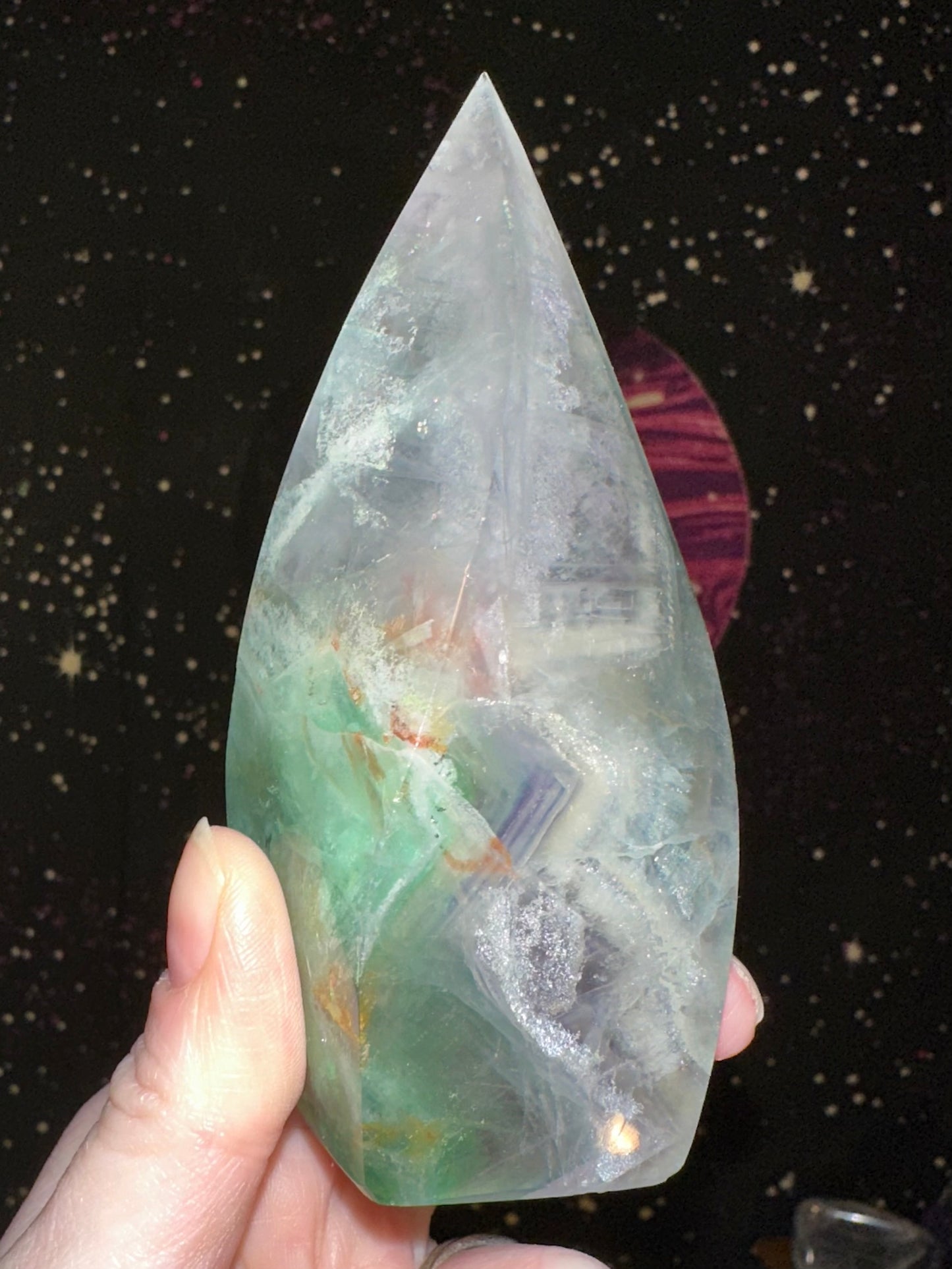 Rainbow Fluorite Flame