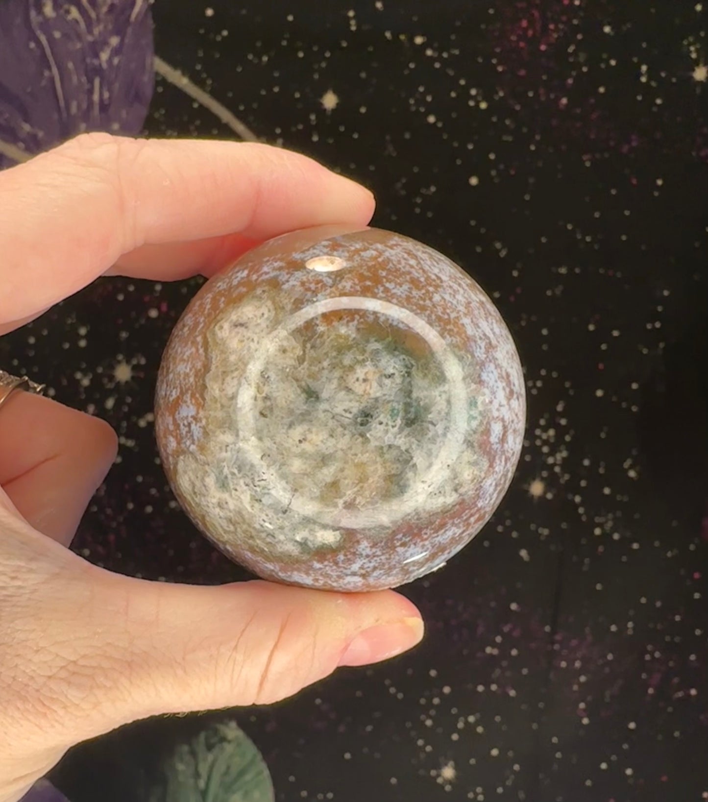 Ocean Jasper/Moss Agate Sphere