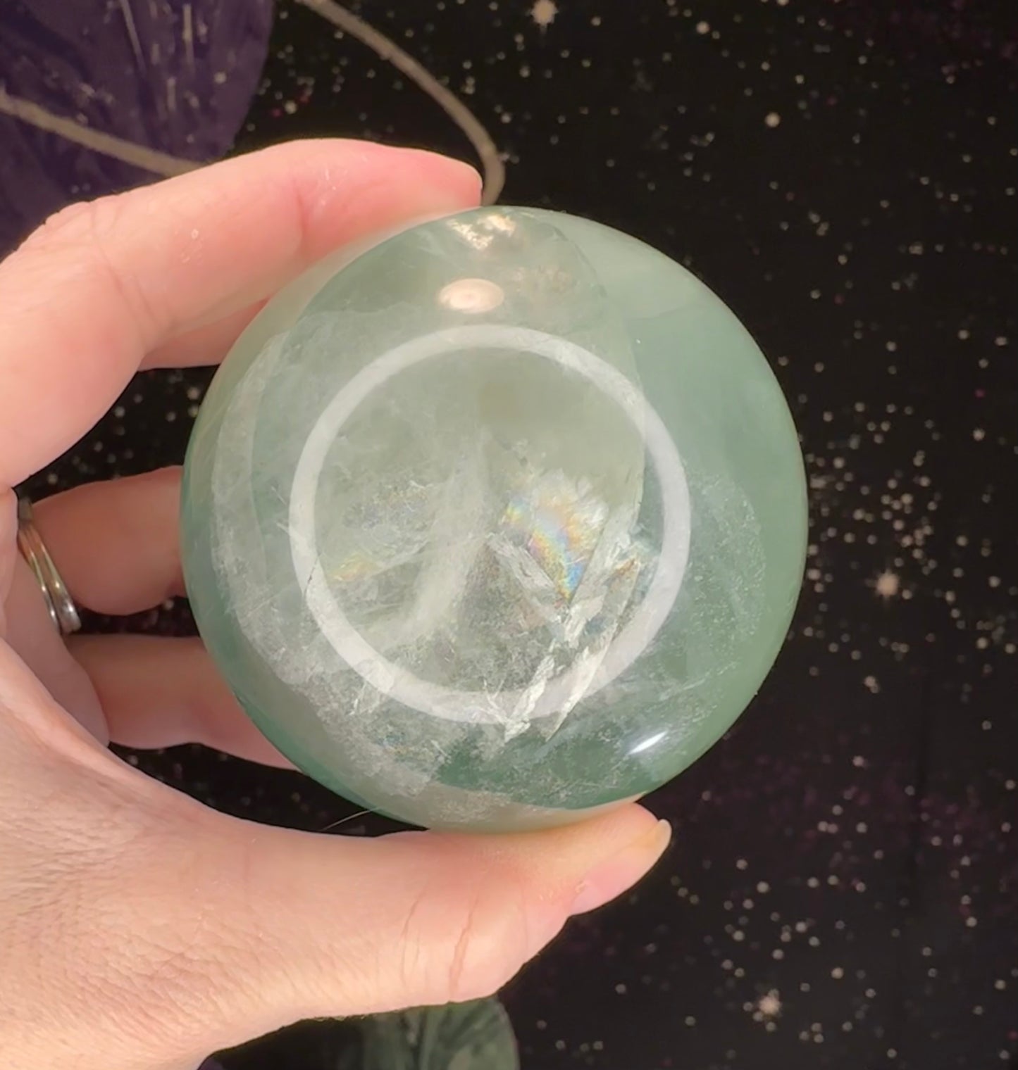 Baja Blast Green Fluorite Sphere