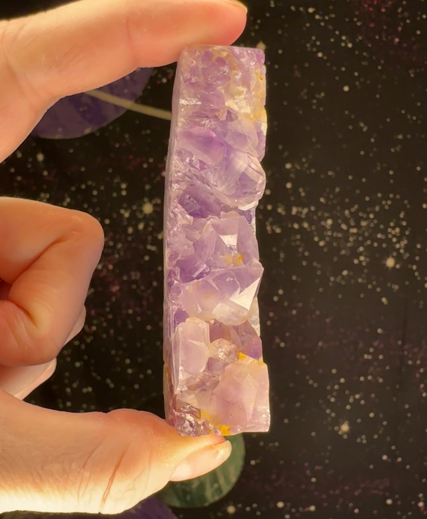 Amethyst Cluster Slice