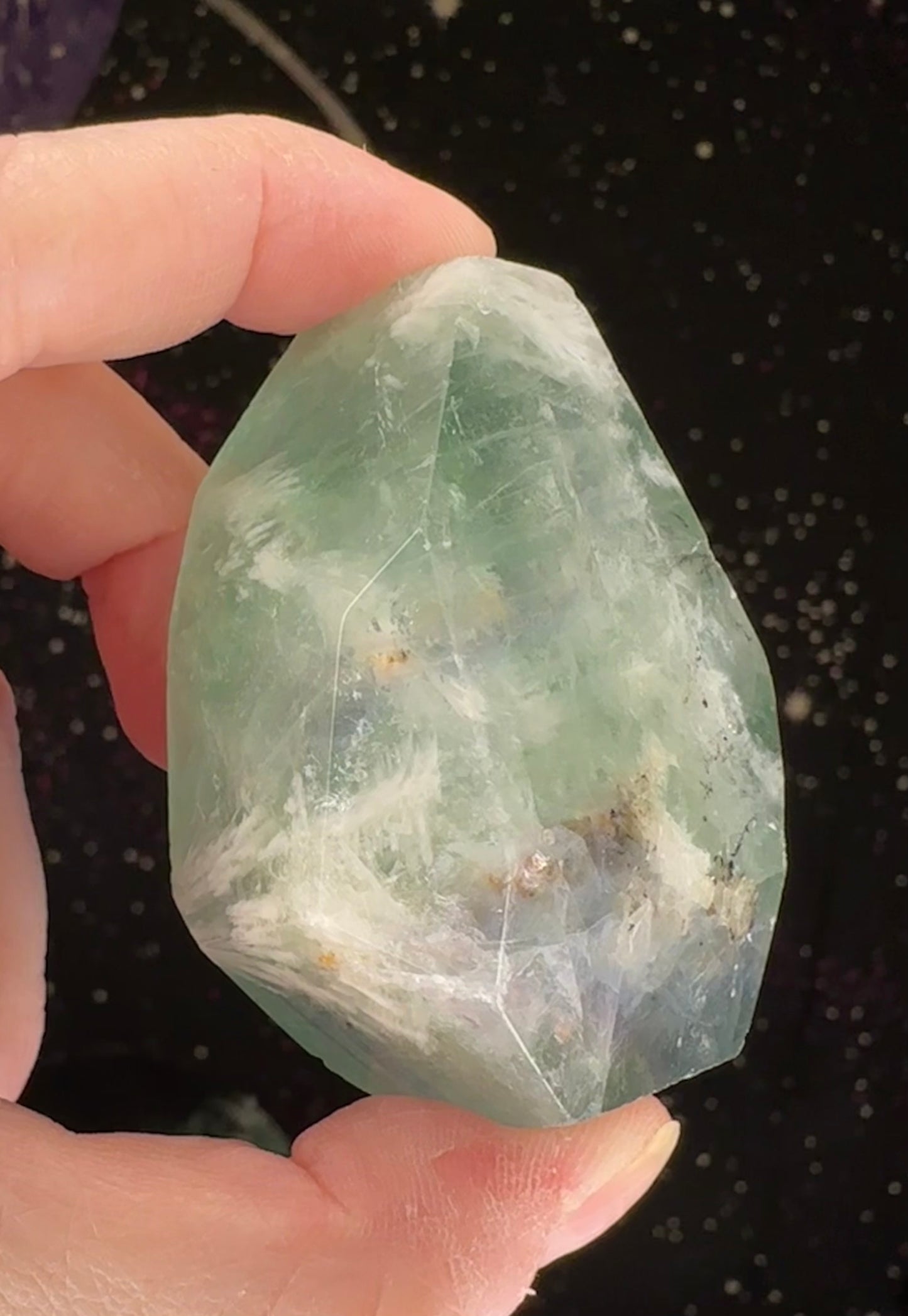 Feather/Baja Blast Fluorite Freeform