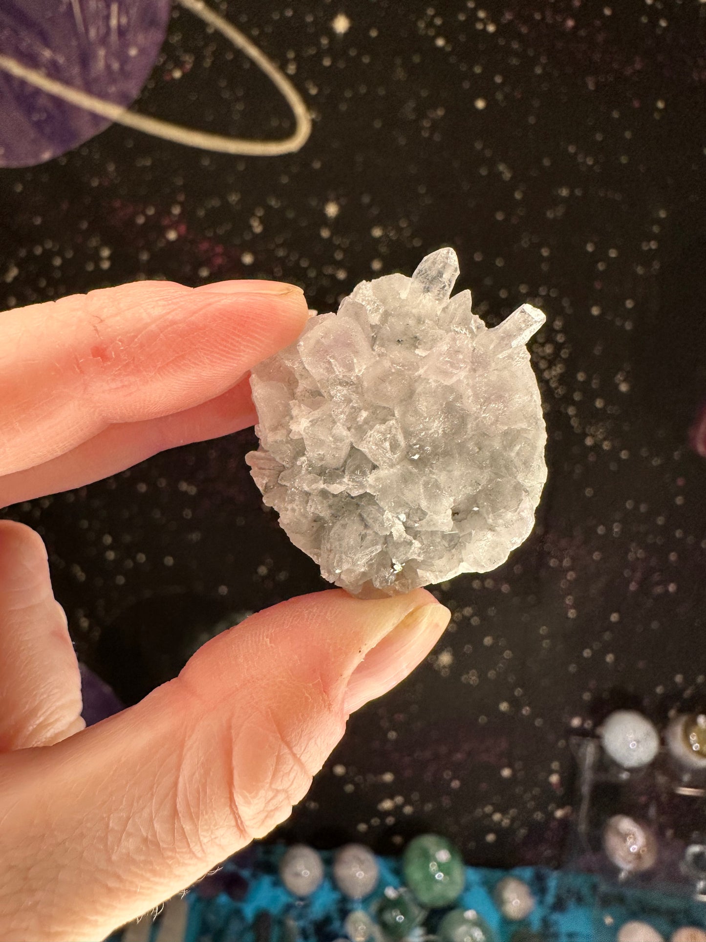 Clear Quartz Cluster with Pyrite