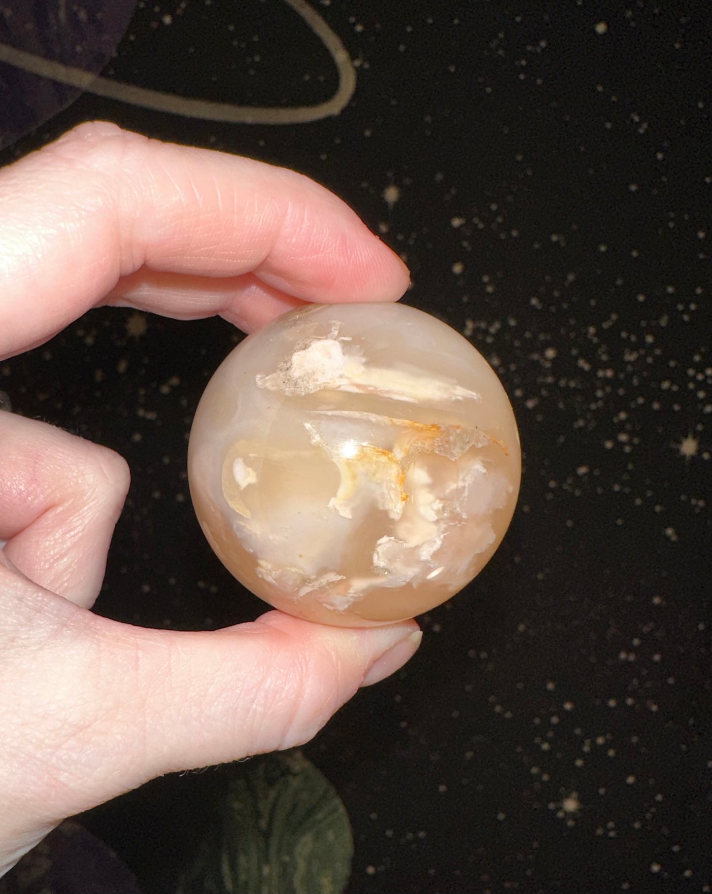 Flower Agate Sphere
