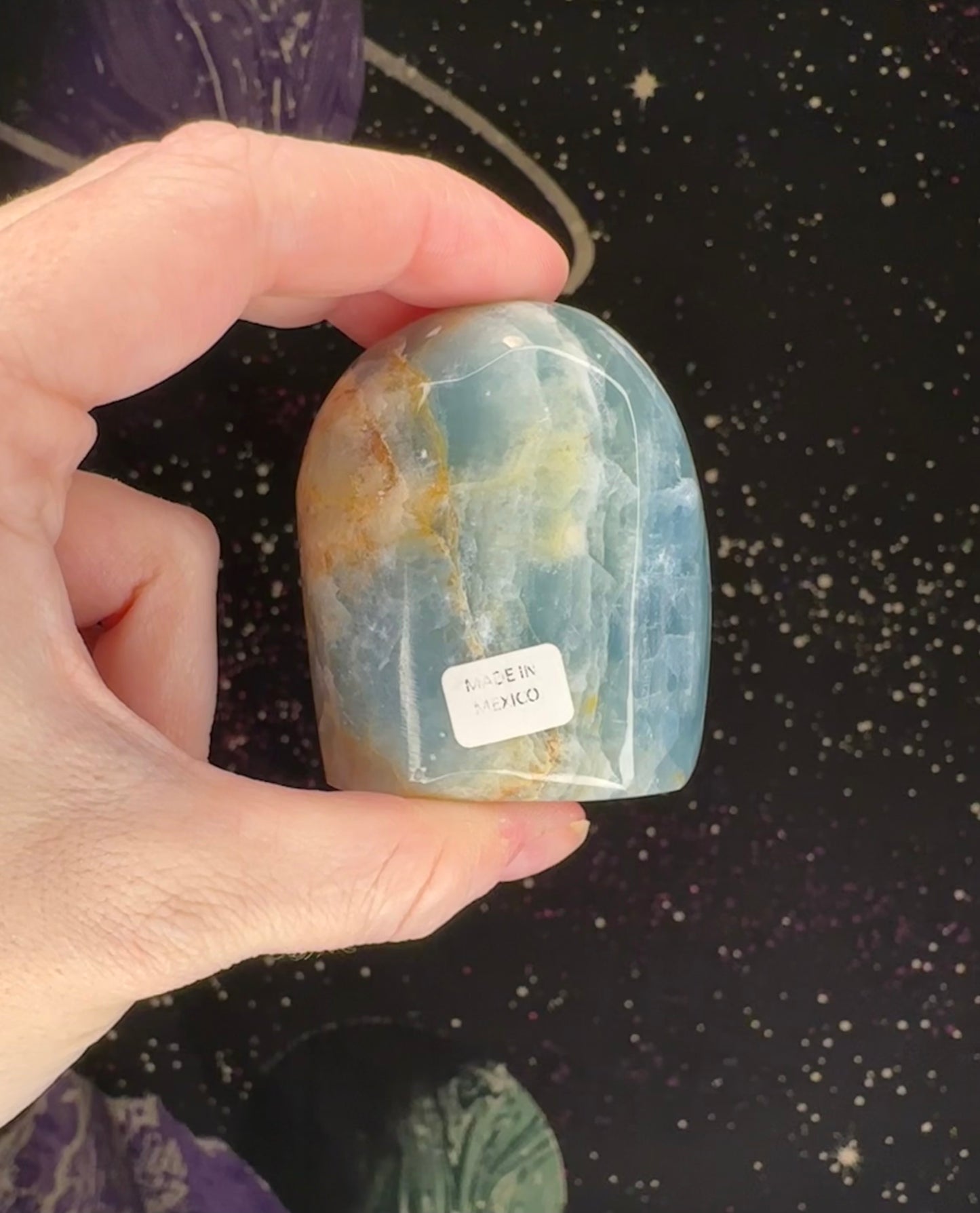 Blue Onyx (Aquatine Lemurian) Freeform