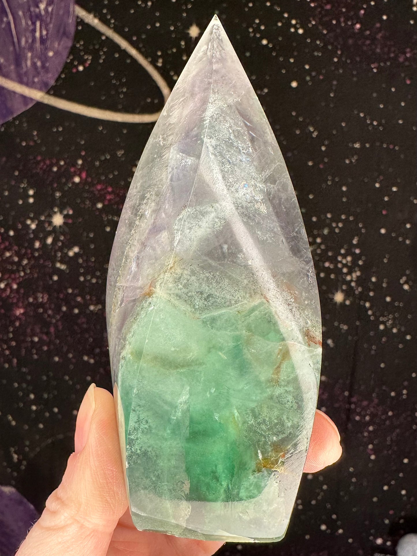 Rainbow Fluorite Flame