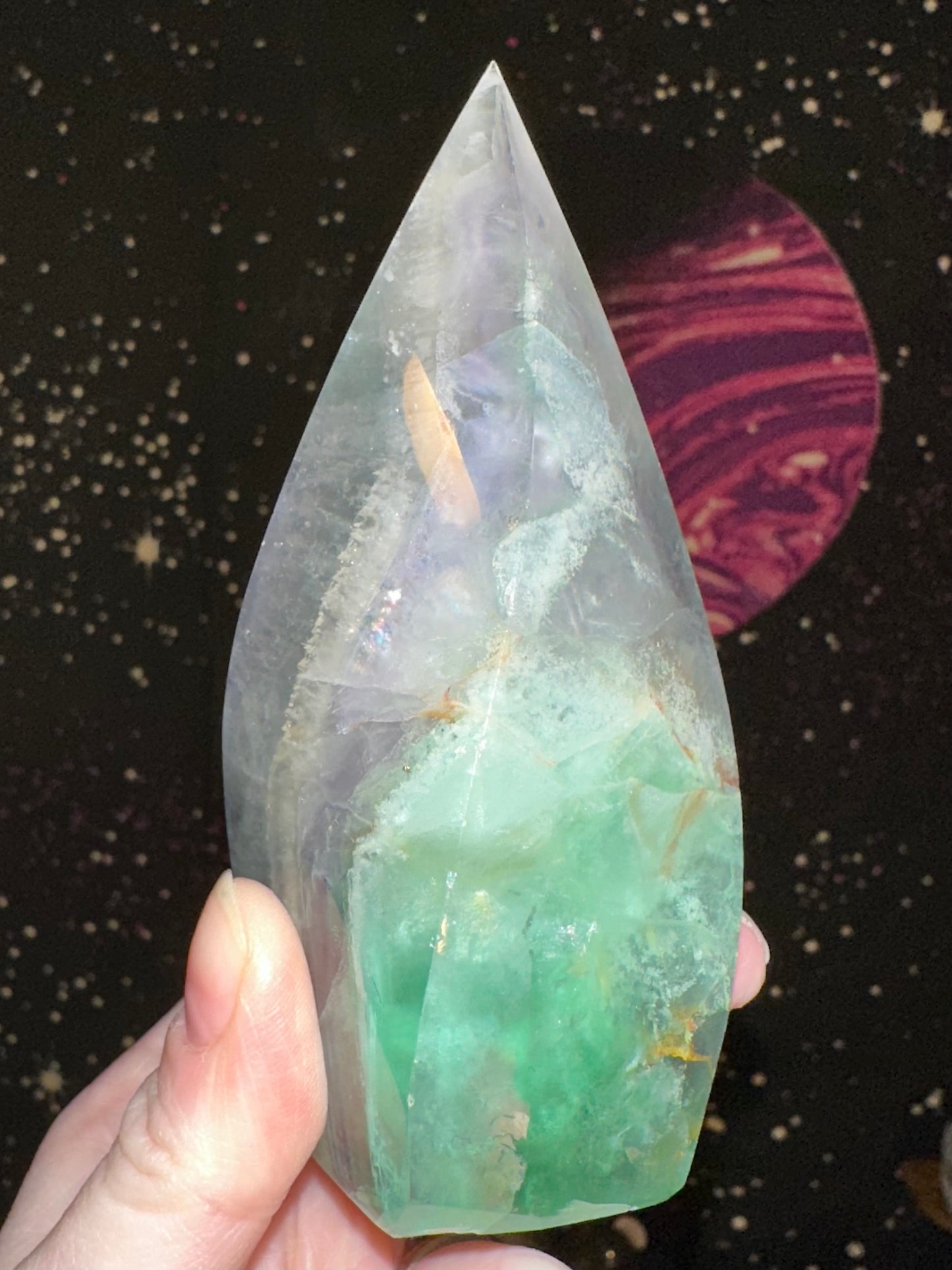 Rainbow Fluorite Flame