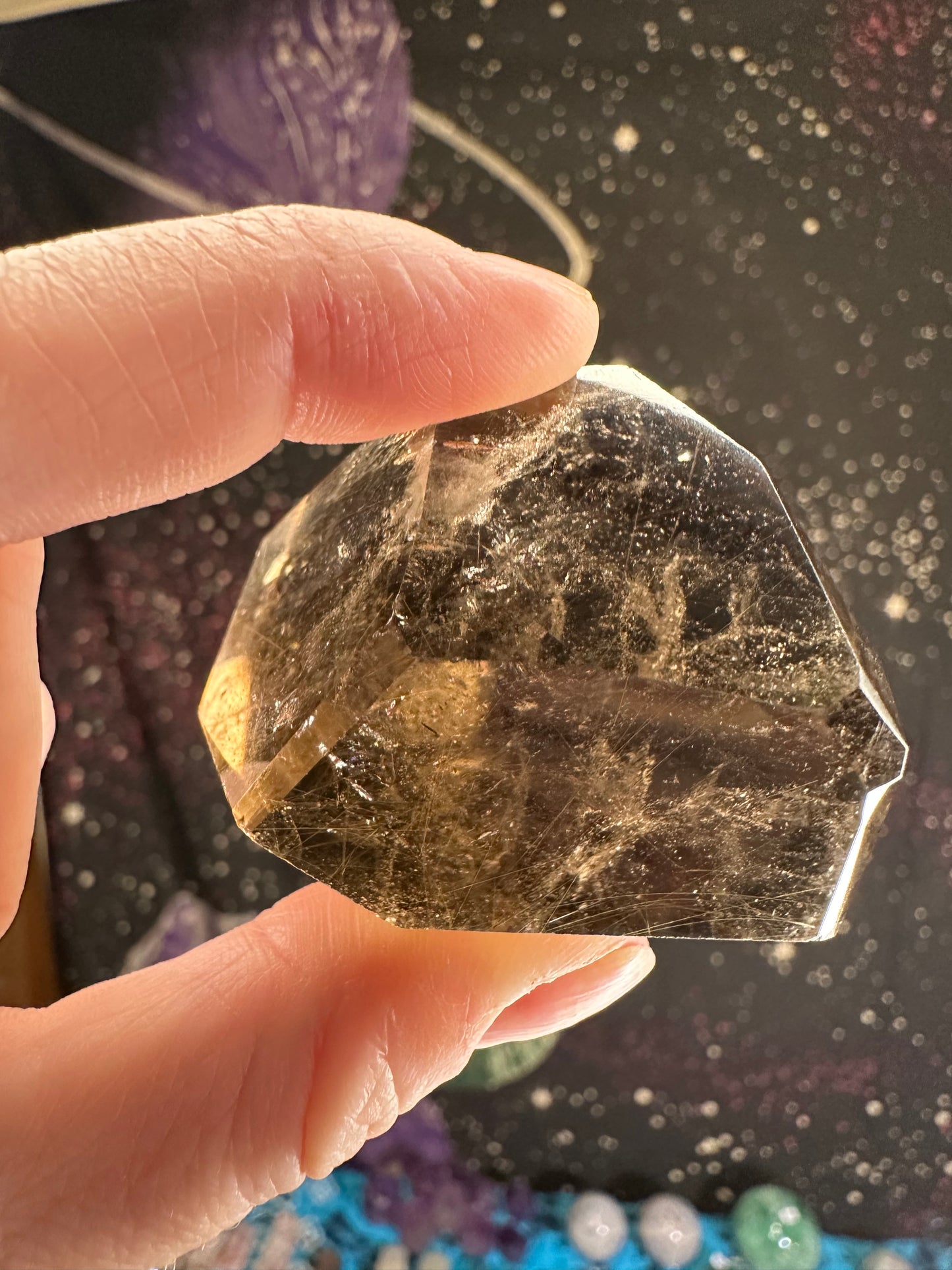 Smokey Quartz w/ Rutile Freeform