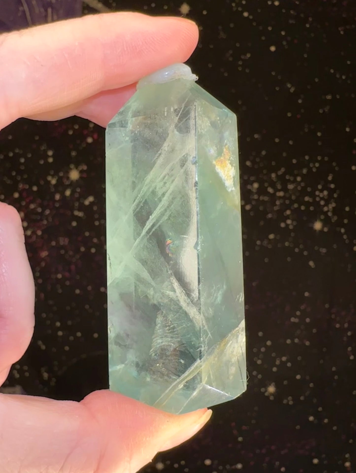 Green Fluorite (Baja Blast Fluorite) tower