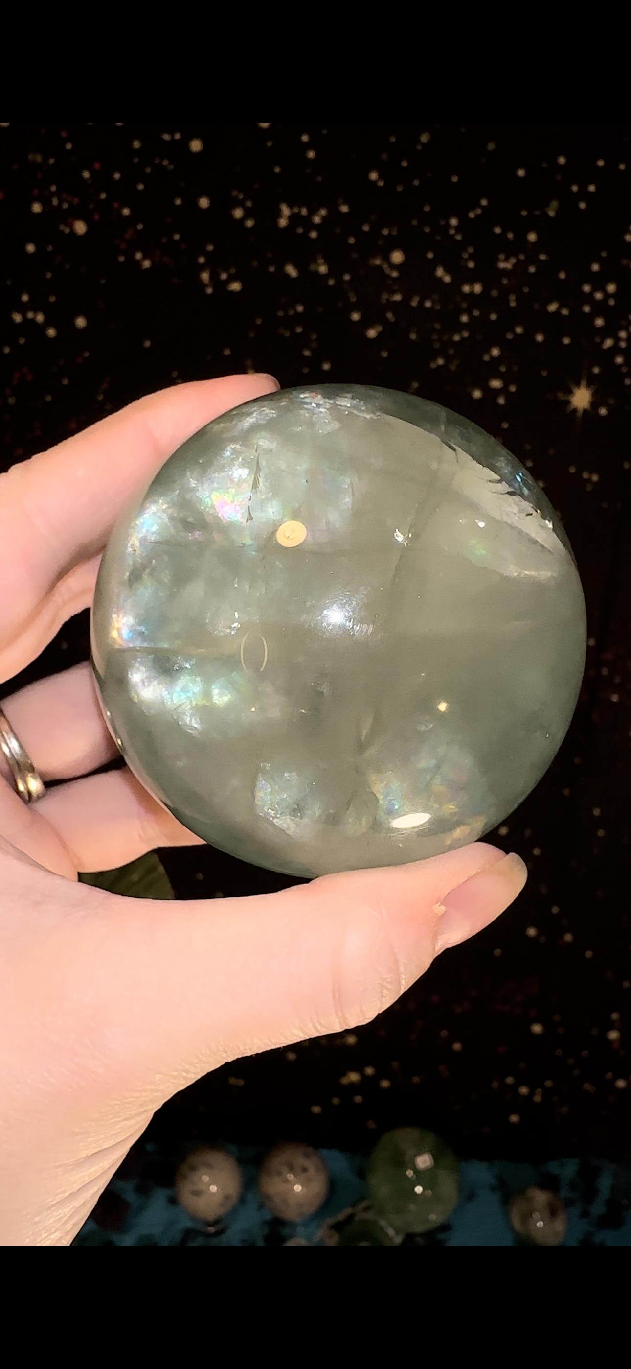 Baja Blast Green Fluorite Sphere