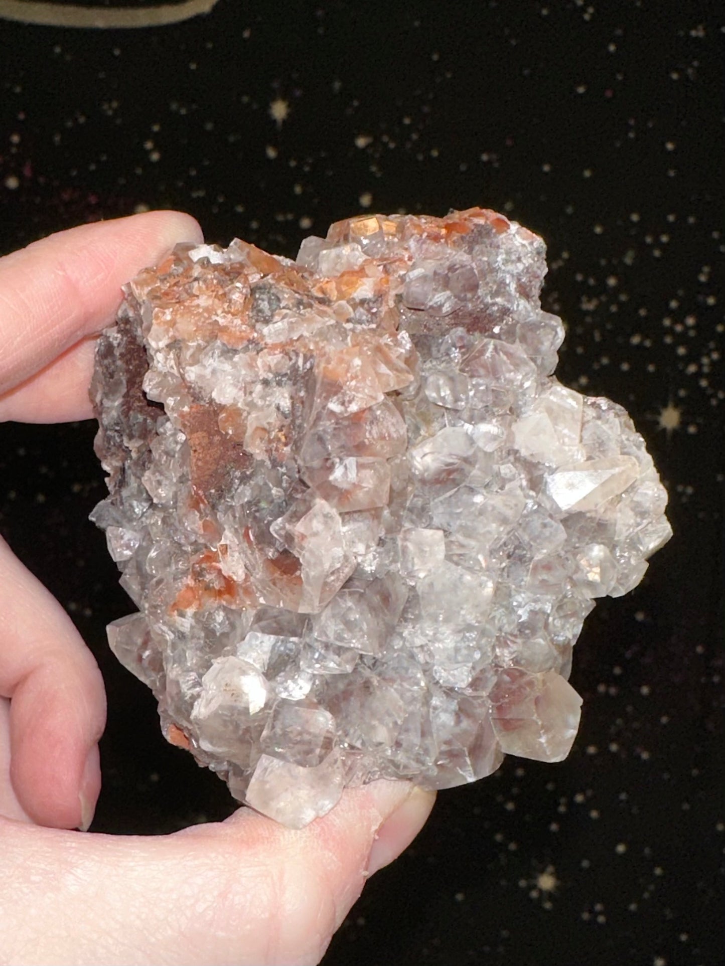 Diamond Red Calcite Cluster