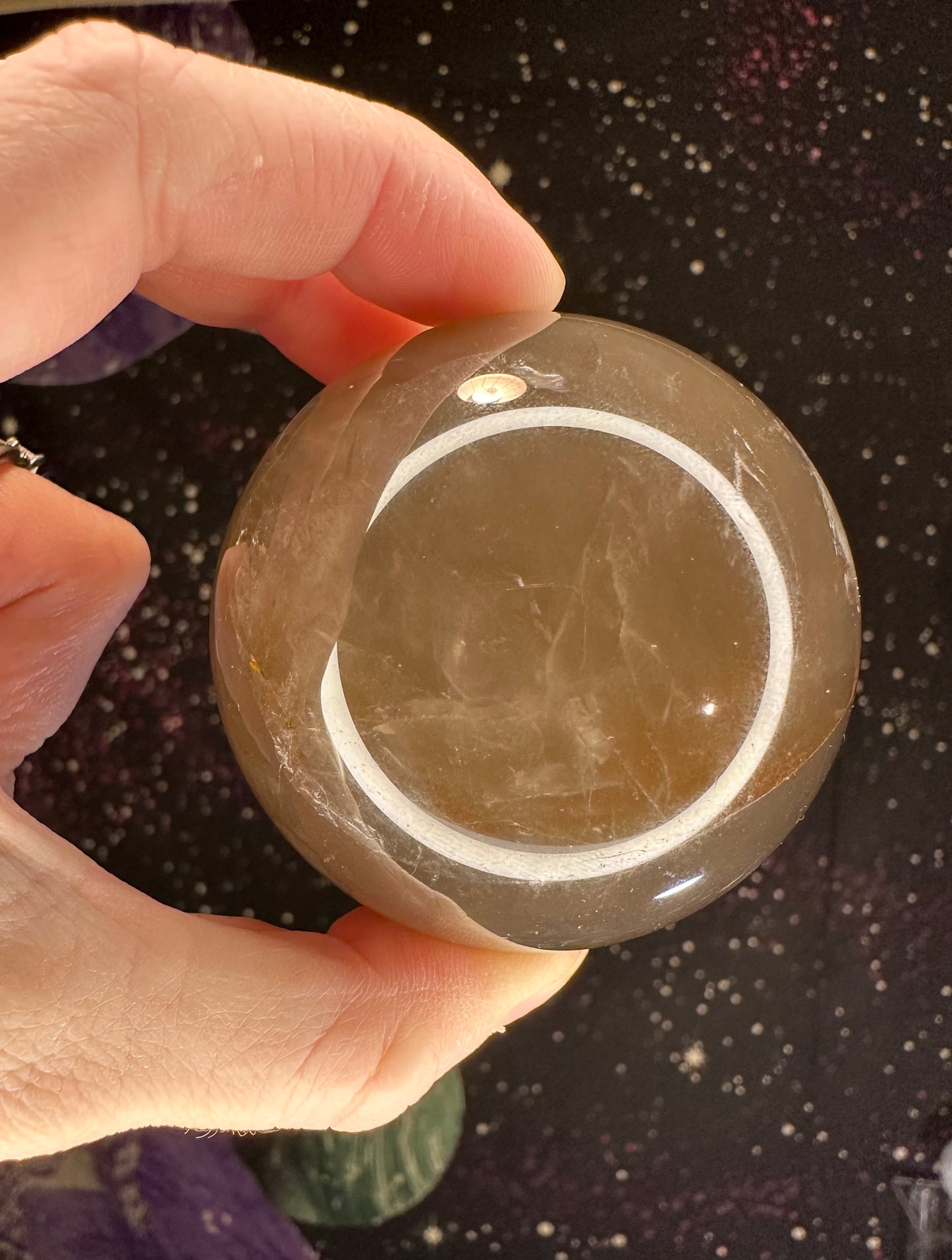 Black Rose Quartz Sphere