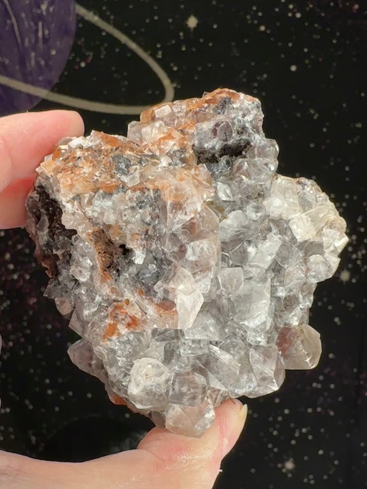 Diamond Red Calcite Cluster