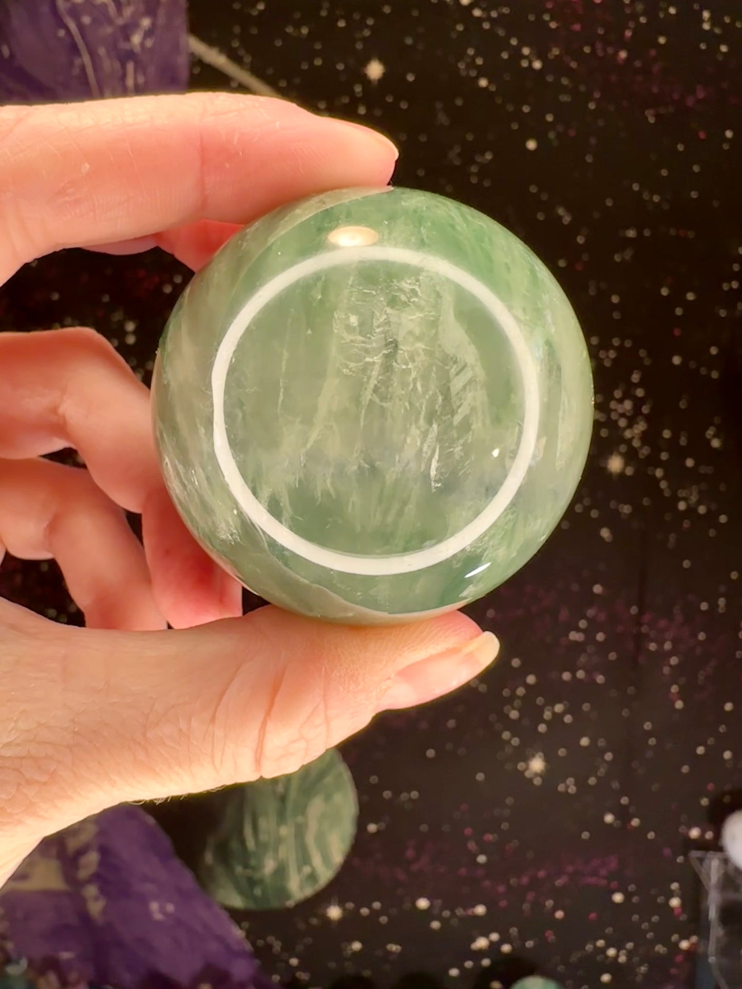 Feather Fluorite Sphere