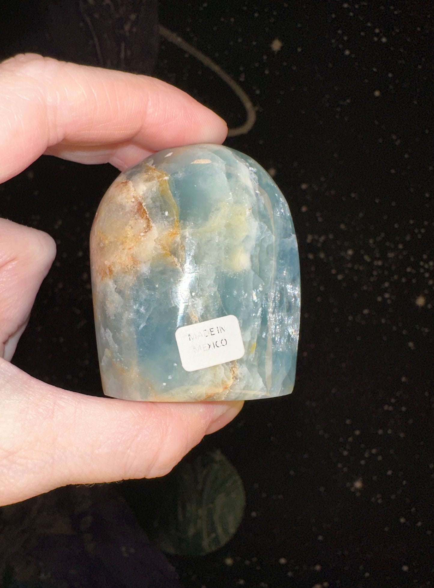 Blue Onyx (Aquatine Lemurian) Freeform