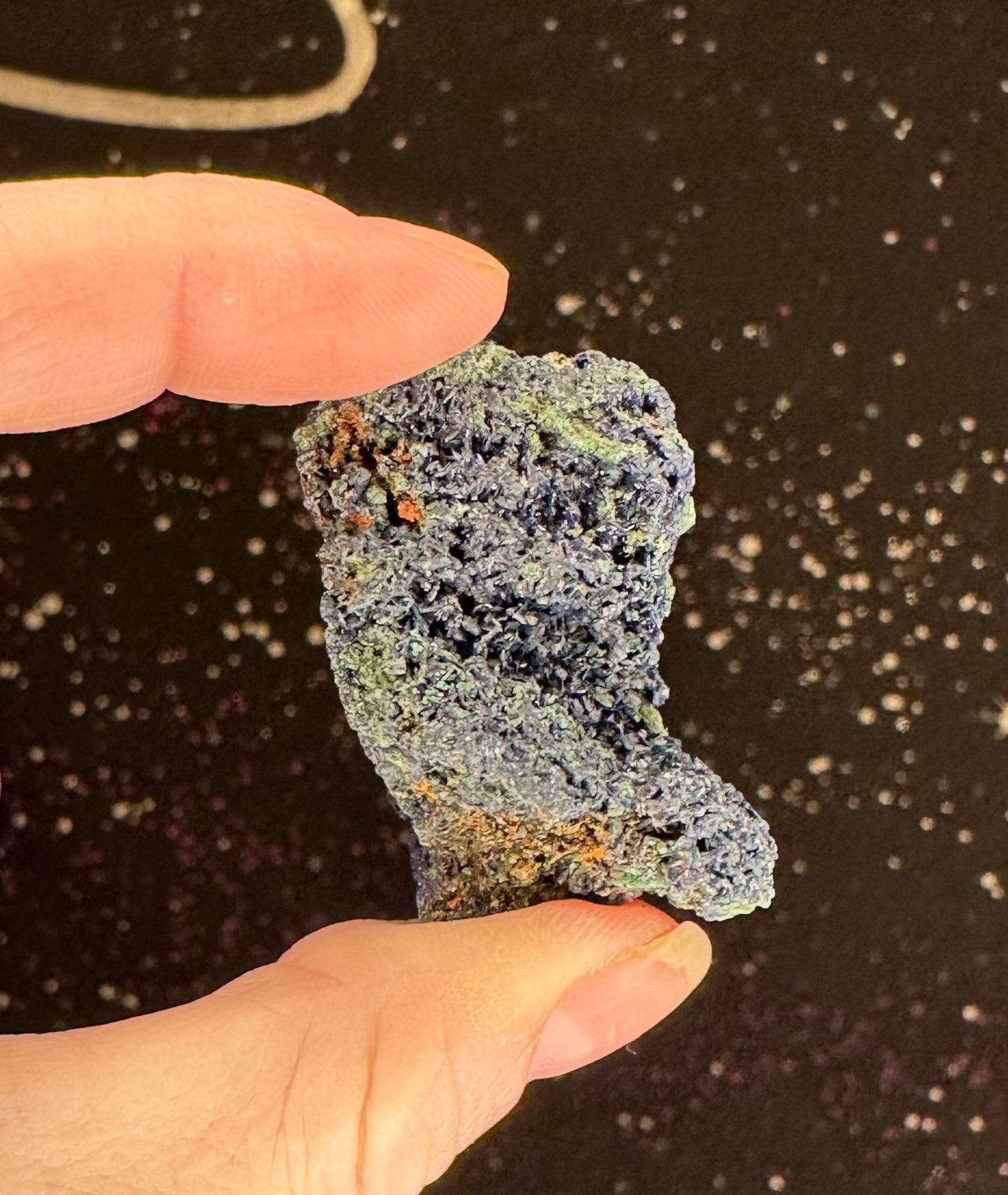 Azurite with Malachite