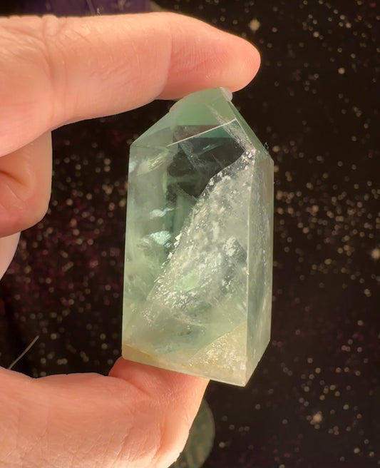Green Fluorite (Baja Blast Fluorite) tower