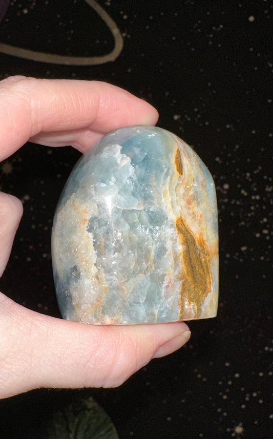 Blue Onyx (Aquatine Lemurian) Freeform