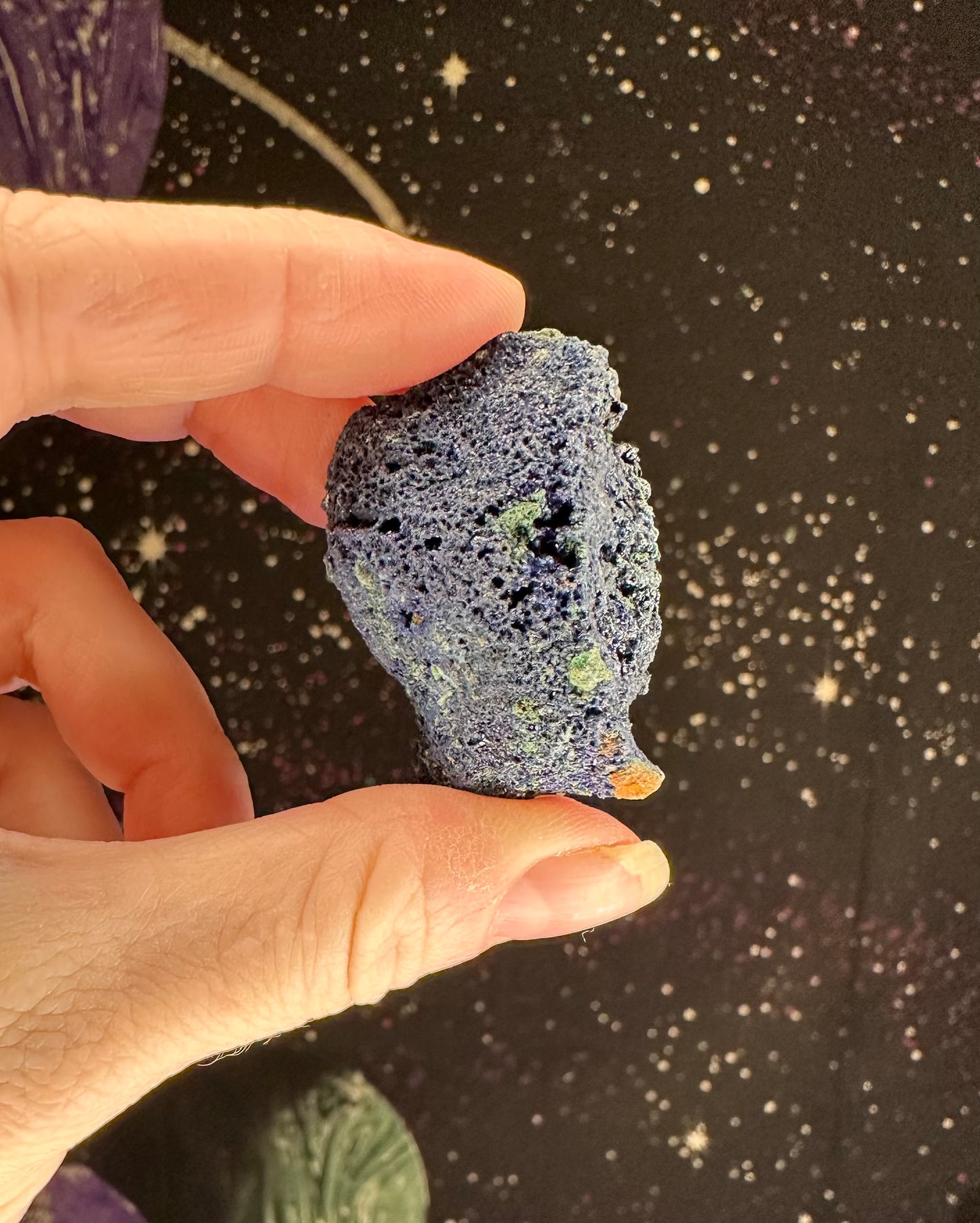 Azurite with Malachite