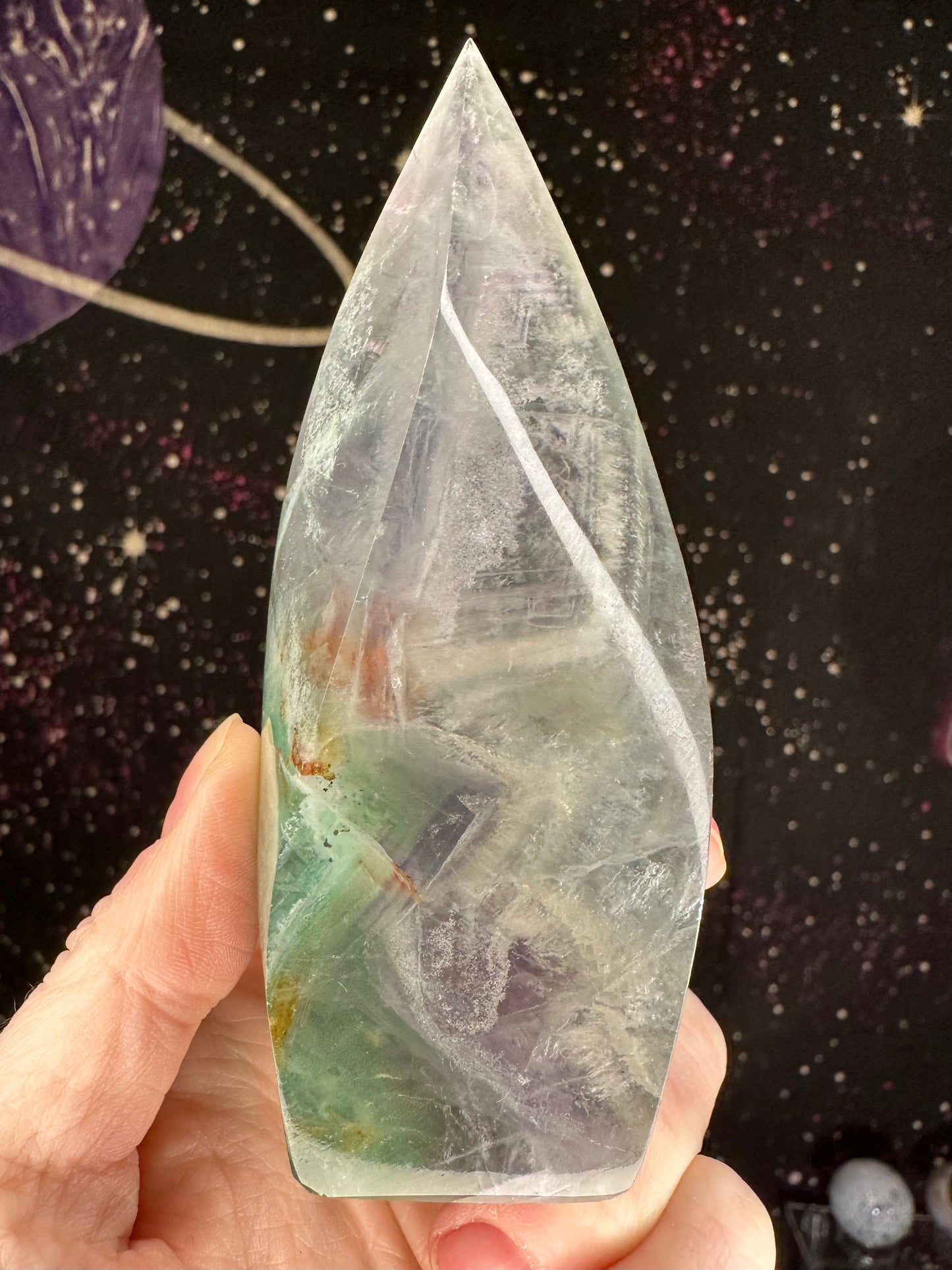 Rainbow Fluorite Flame