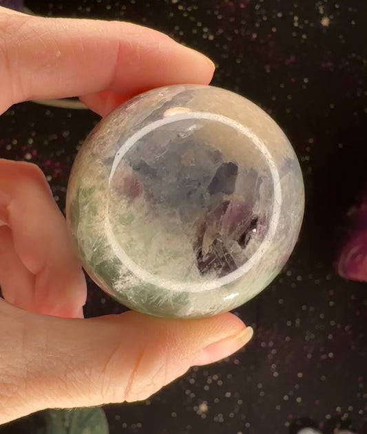 Feather Fluorite Sphere
