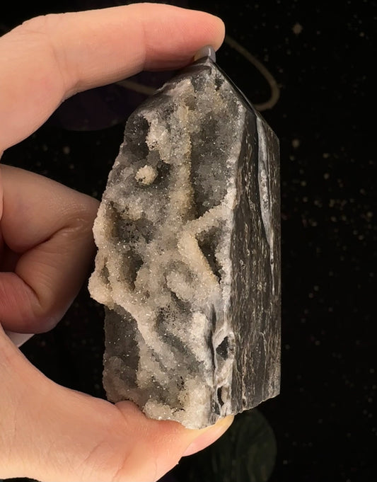 Druzy Chalcedony Tower