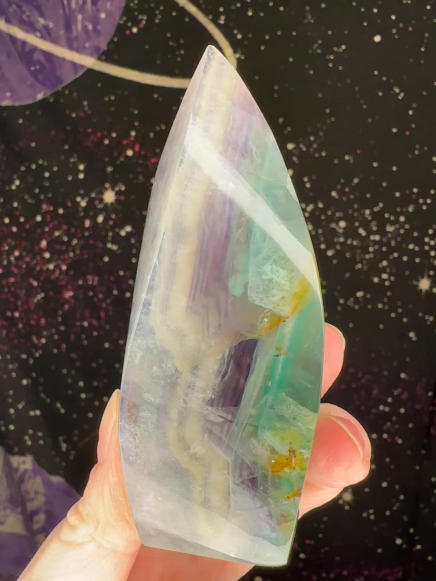 Rainbow Fluorite Flame