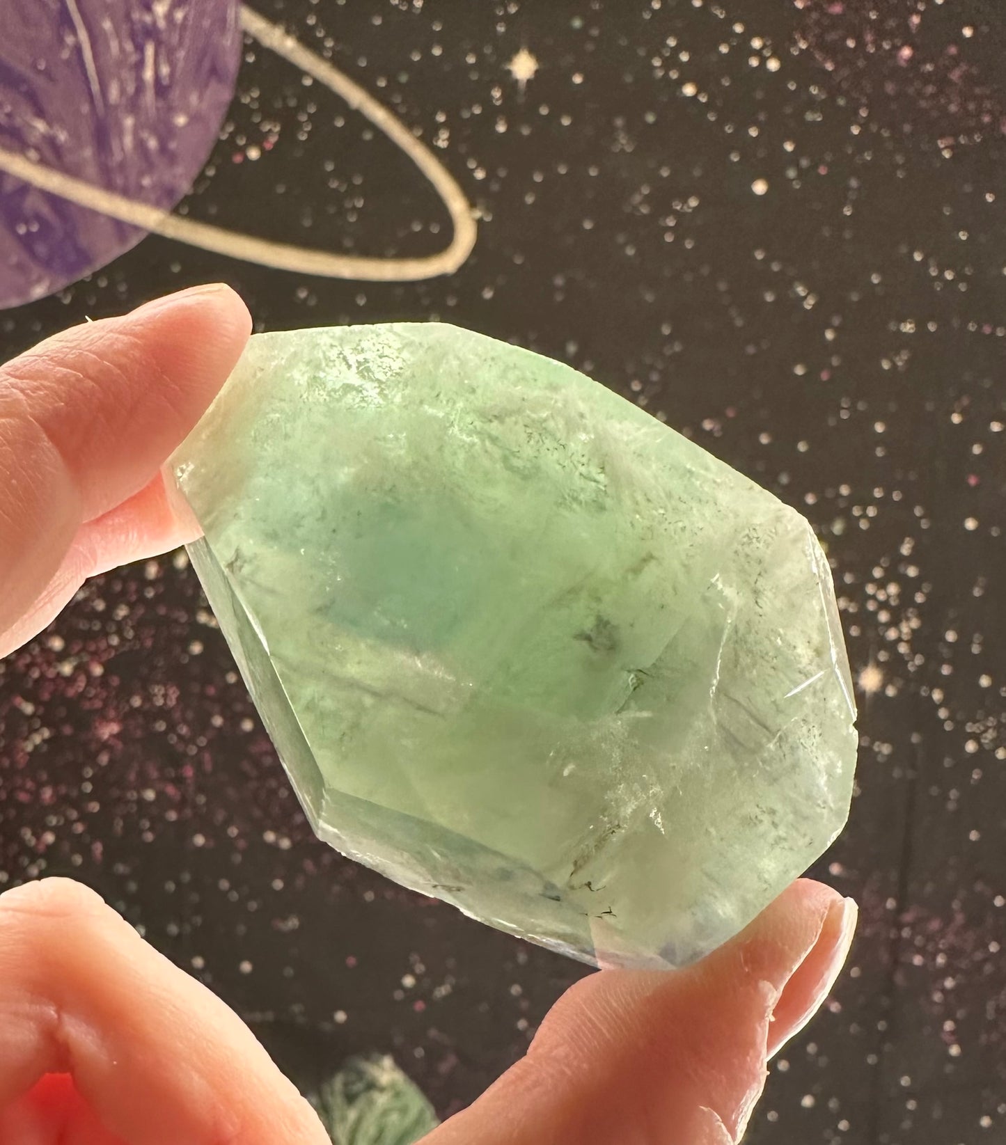 Feather/Baja Blast Fluorite Freeform