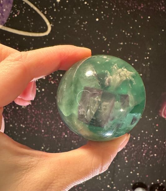 Rainbow Fluorite Sphere