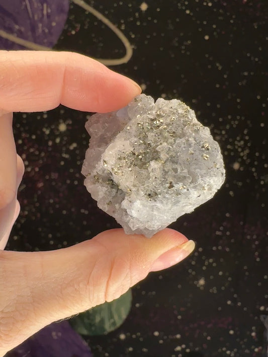 Pyrite on Fluorite Specimen