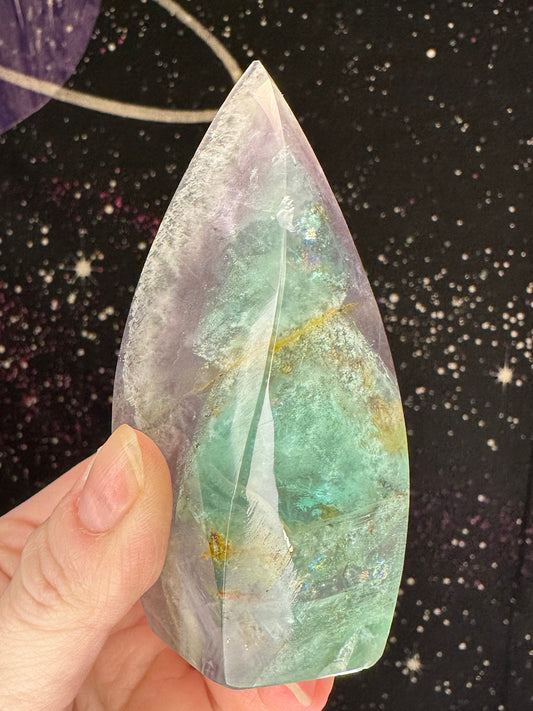Rainbow Fluorite Flame