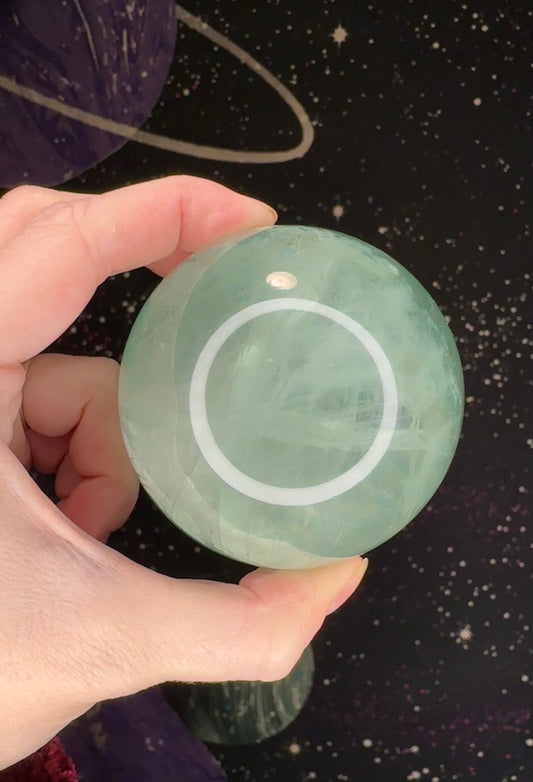 Baja Blast Green Fluorite Sphere