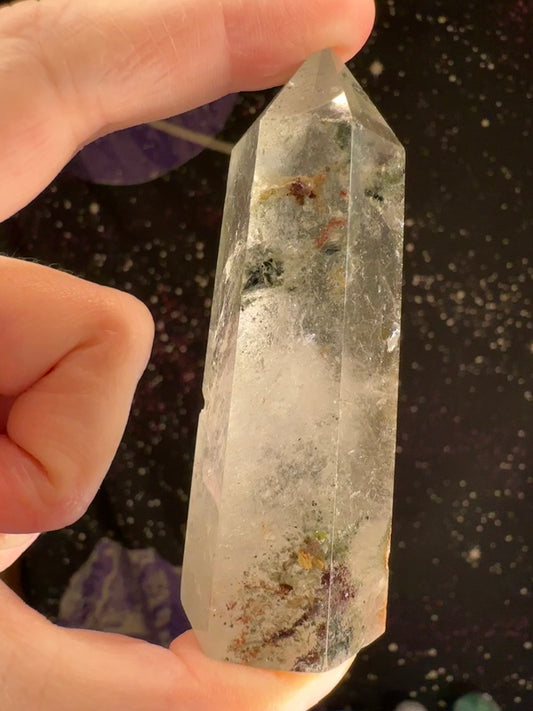Garden Quartz (Lodalite) tower