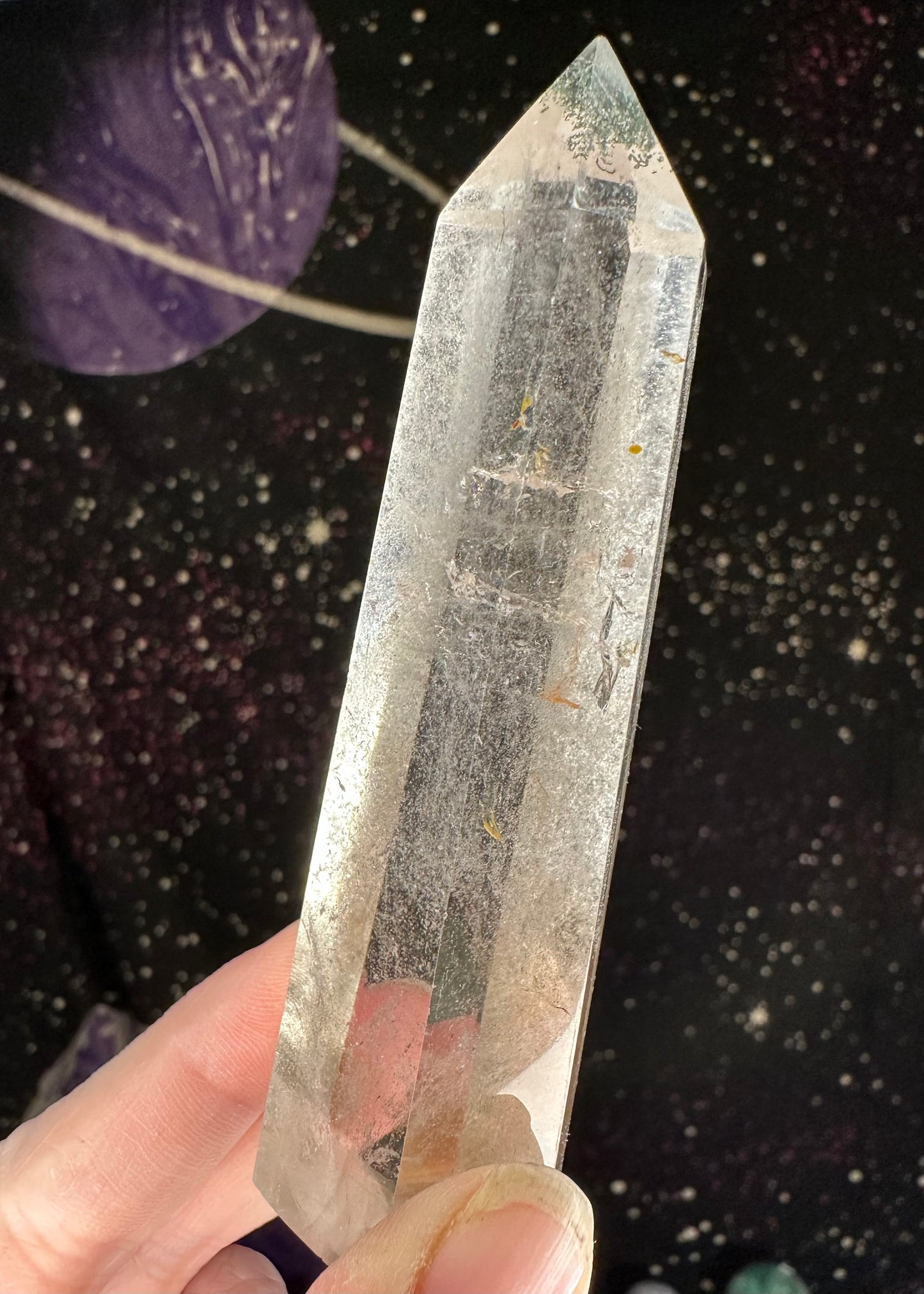 Garden Quartz (Lodalite) tower