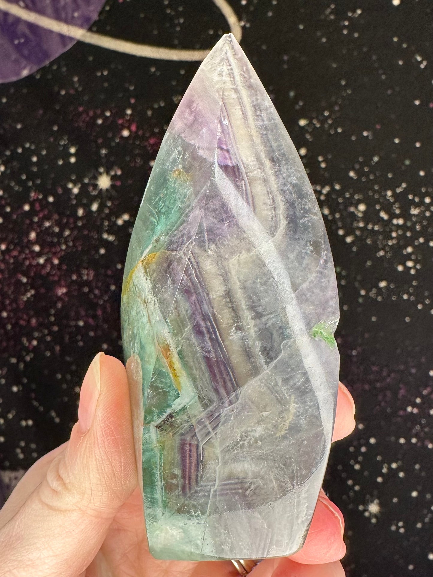 Rainbow Fluorite Flame