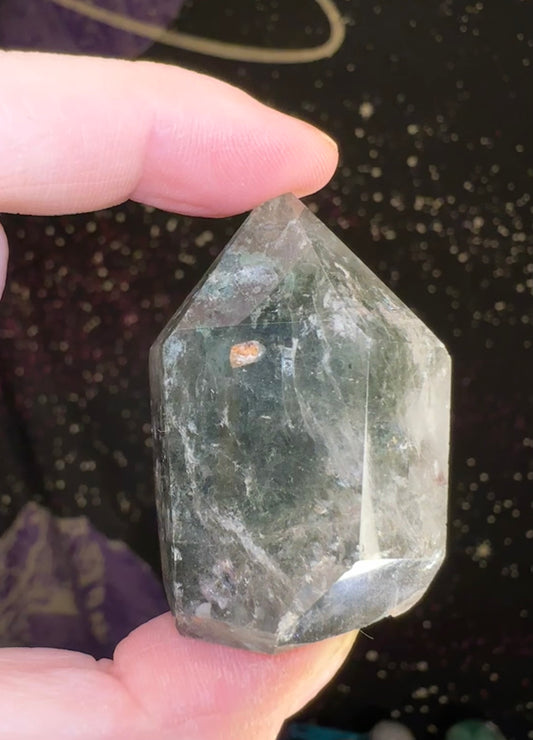 Garden Quartz (Lodalite) tower