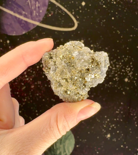 Pyrite on Fluorite Specimen