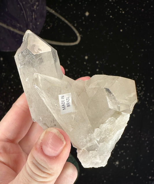 Clear Quartz Point Cluster