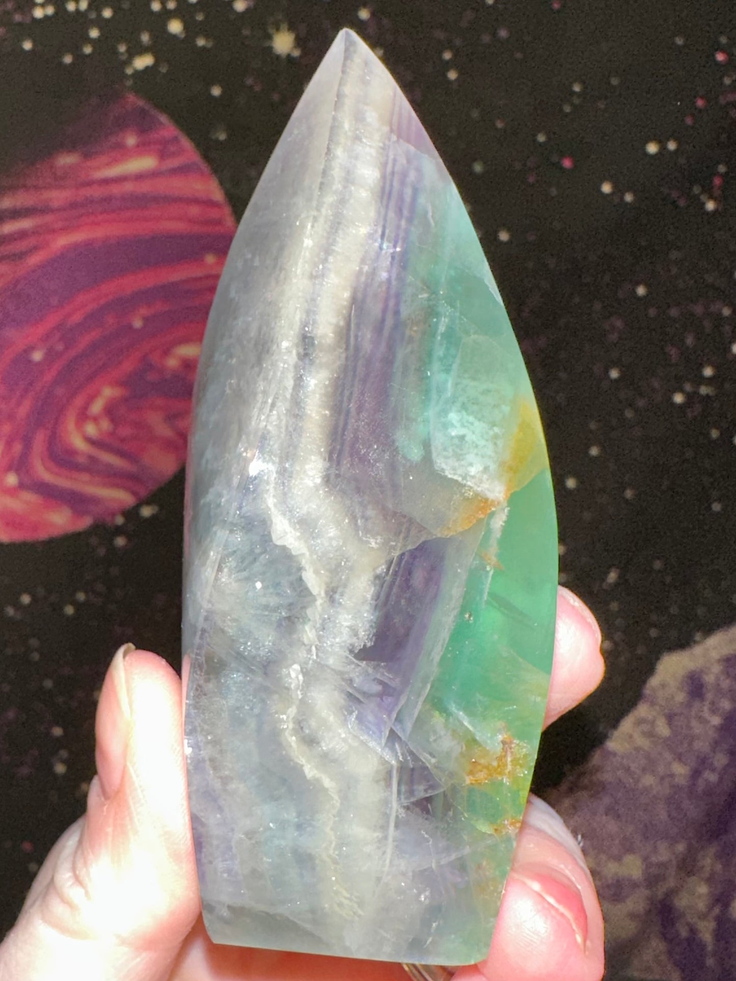 Rainbow Fluorite Flame