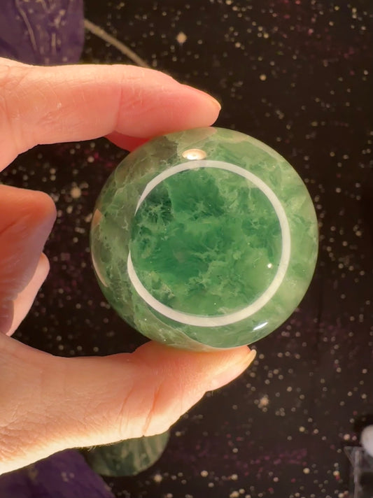Feather Fluorite Sphere