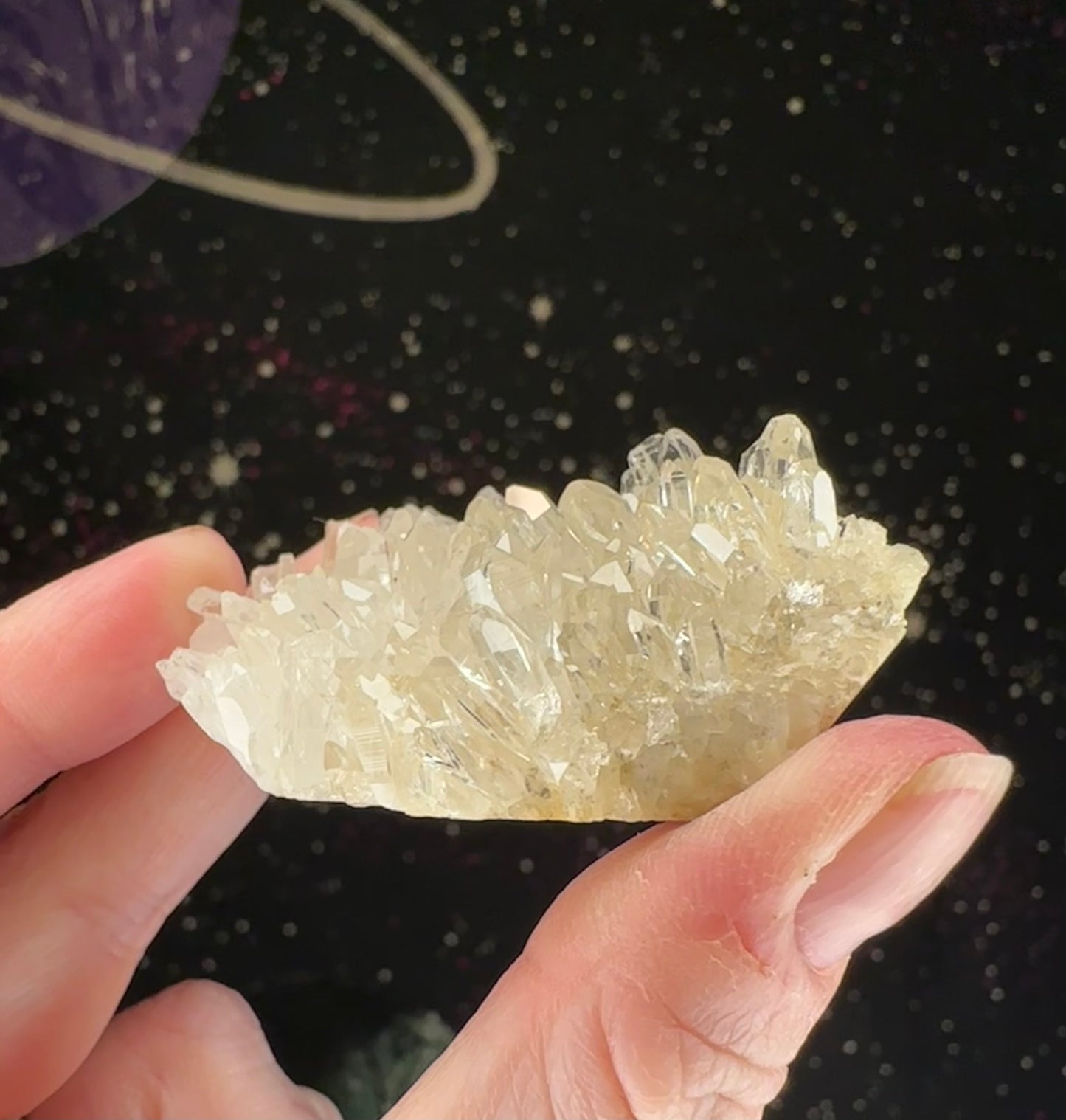 Chrysanthemum Quartz Cluster